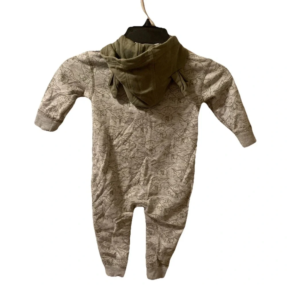 Baby Gap Star‎ Wars Yoda One Piece 12-18 Months Gray & Green